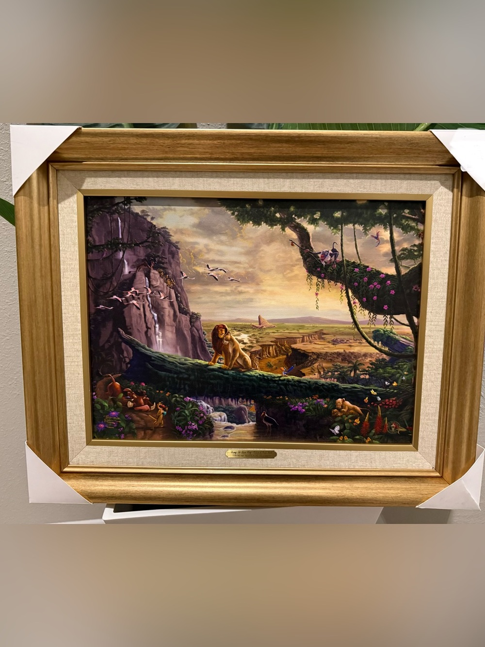 Thomas Kinkade Studios Disney The Lion King Return to Pride Rock